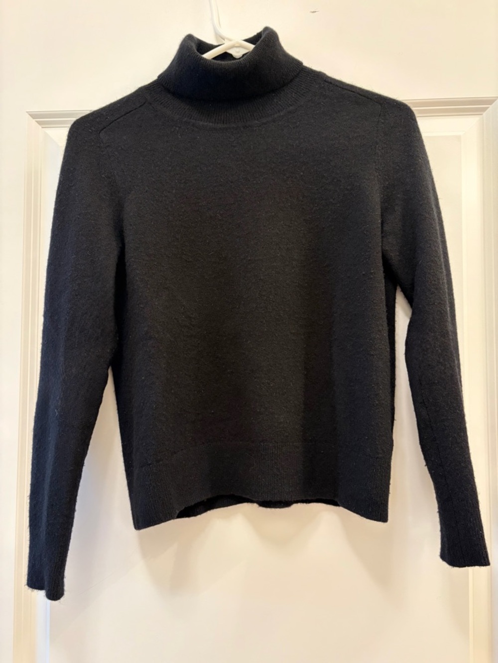 Quince Black Mongolian Cashmere Turtleneck Sweater